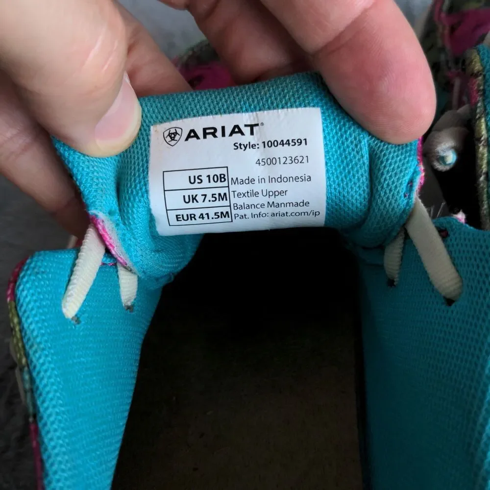 Ariat Hilo Slip On Sneaker Shoes Womens 10B Prickly Pear 10044591 Casual - Picture 10 of 10